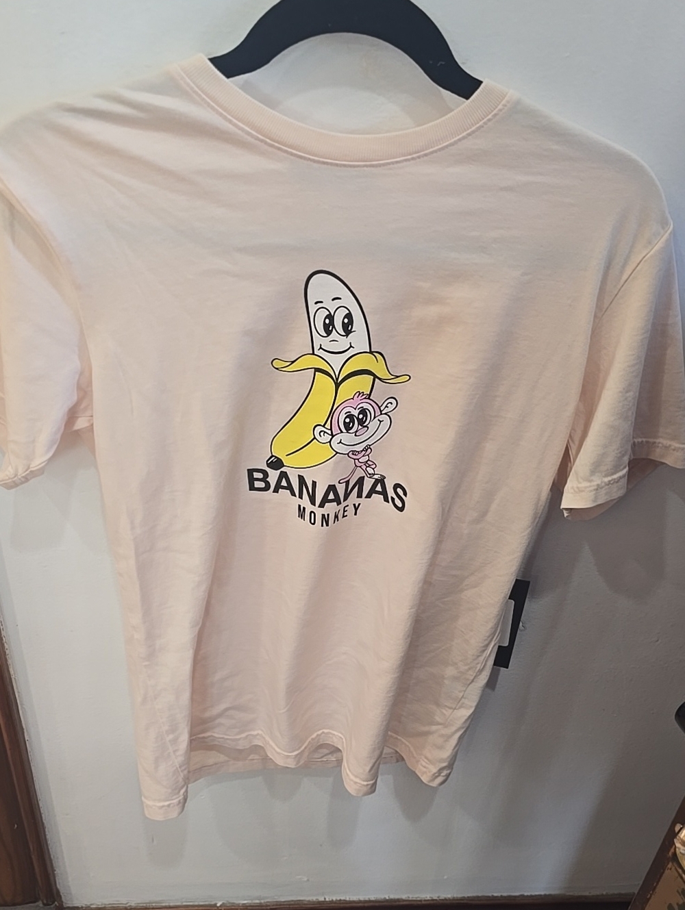 Anama Light Peach BANANAS MONKEY Graphic Tee